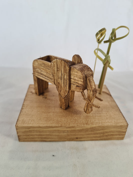 Trunktastic Elephant - Handcrafted Wooden Matchstick Figures - Gifts, Ornaments and Decor By Tiggidy Designs