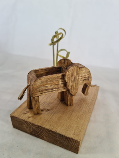 Trunktastic Elephant - Handcrafted Wooden Matchstick Figures - Gifts, Ornaments and Decor By Tiggidy Designs