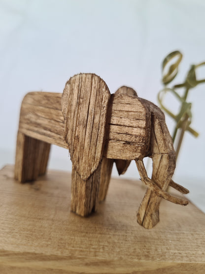 Trunktastic Elephant - Handcrafted Wooden Matchstick Figures - Gifts, Ornaments and Decor By Tiggidy Designs