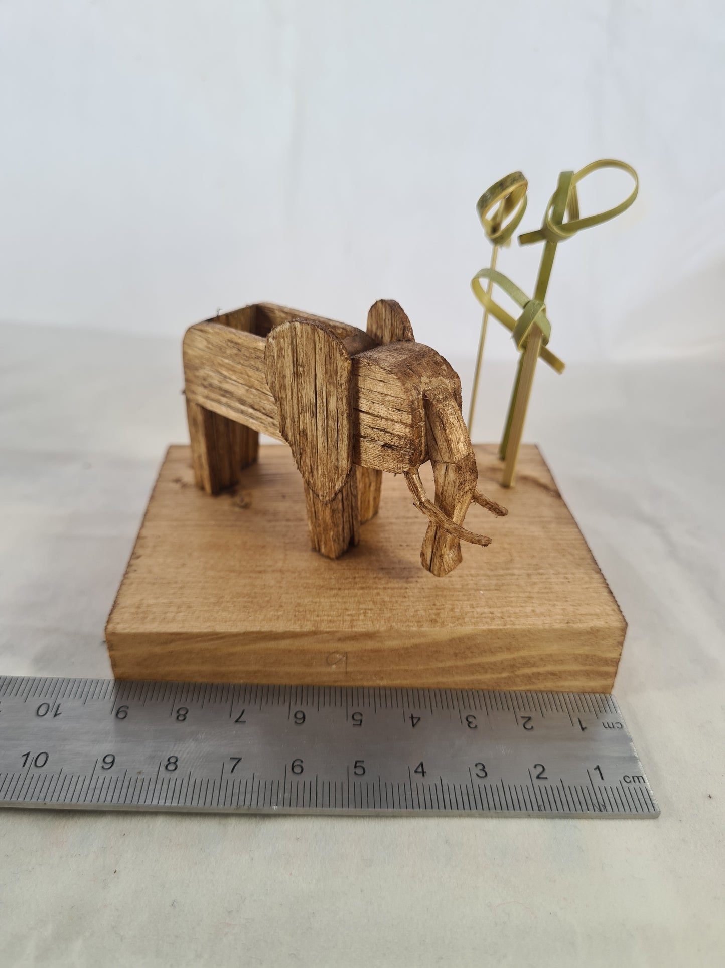 Trunktastic Elephant - Handcrafted Wooden Matchstick Figures - Gifts, Ornaments and Decor By Tiggidy Designs