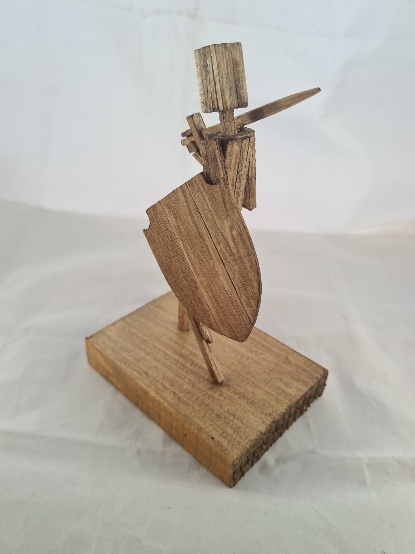 Battle warn - Handcrafted Wooden Matchstick Figures - Gifts, Ornaments and Decor By Tiggidy Designs