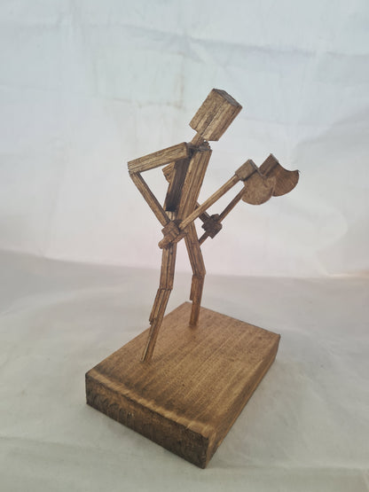 Let Me Axe You A Question - Handcrafted Wooden Matchstick Figures - Gifts, Ornaments and Decor By Tiggidy Designs