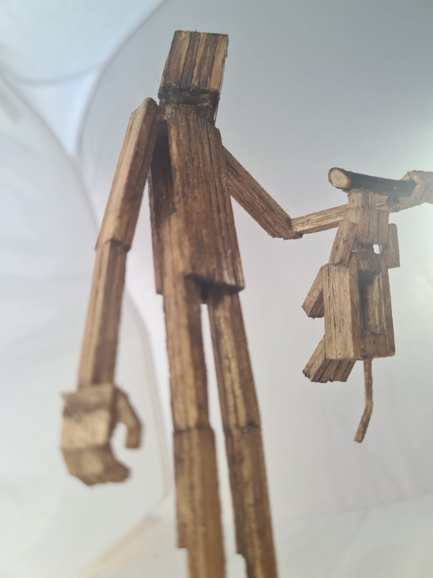 Dog On A Stick - Handcrafted Wooden Matchstick Figures - Gifts, Ornaments and Decor By Tiggidy Designs