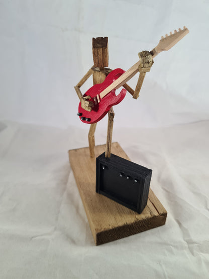 Raise Ya Leg For Rock - Handcrafted Wooden Matchstick Figures - Gifts, Ornaments and Decor By Tiggidy Designs