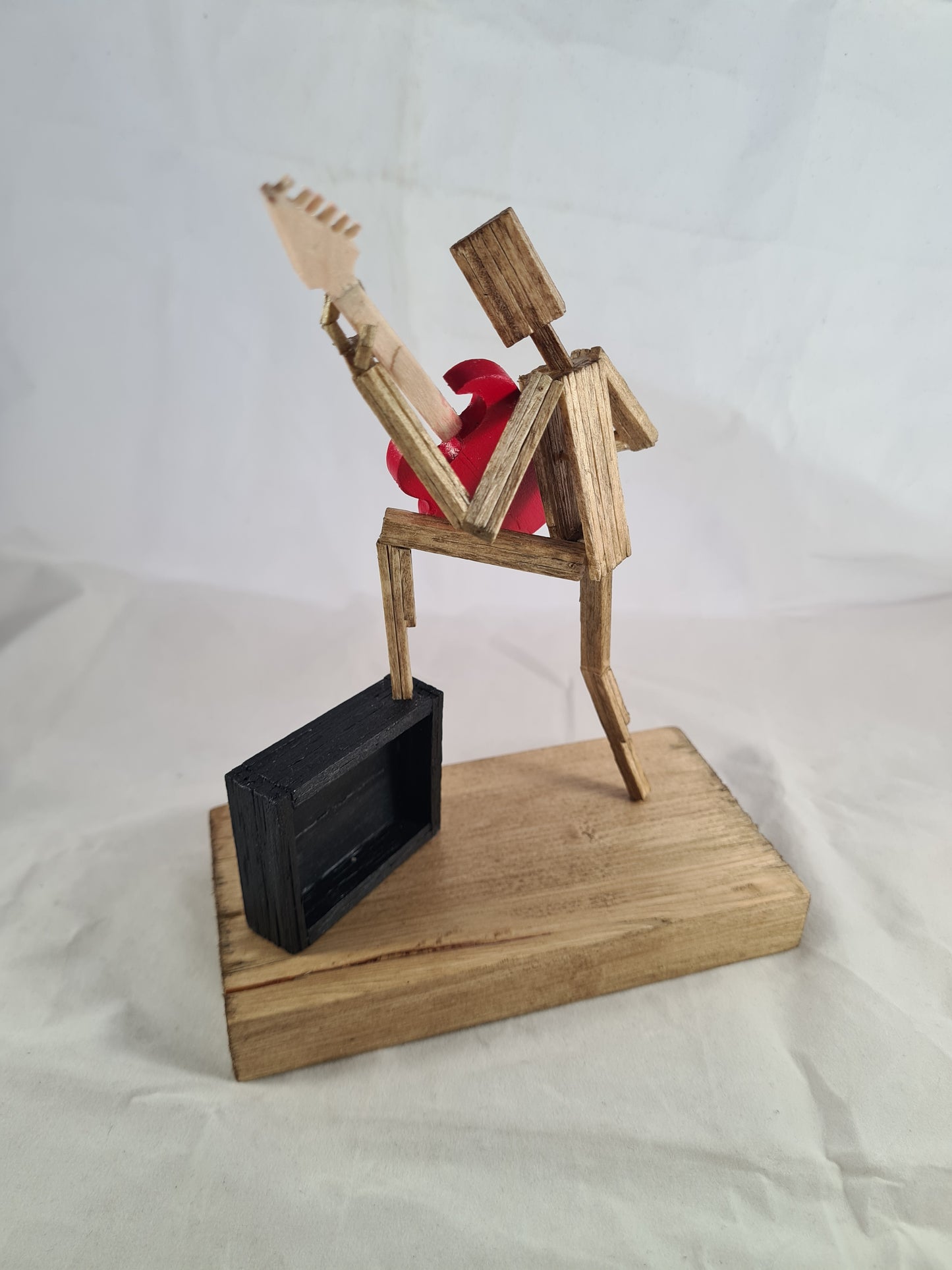 Raise Ya Leg For Rock - Handcrafted Wooden Matchstick Figures - Gifts, Ornaments and Decor By Tiggidy Designs