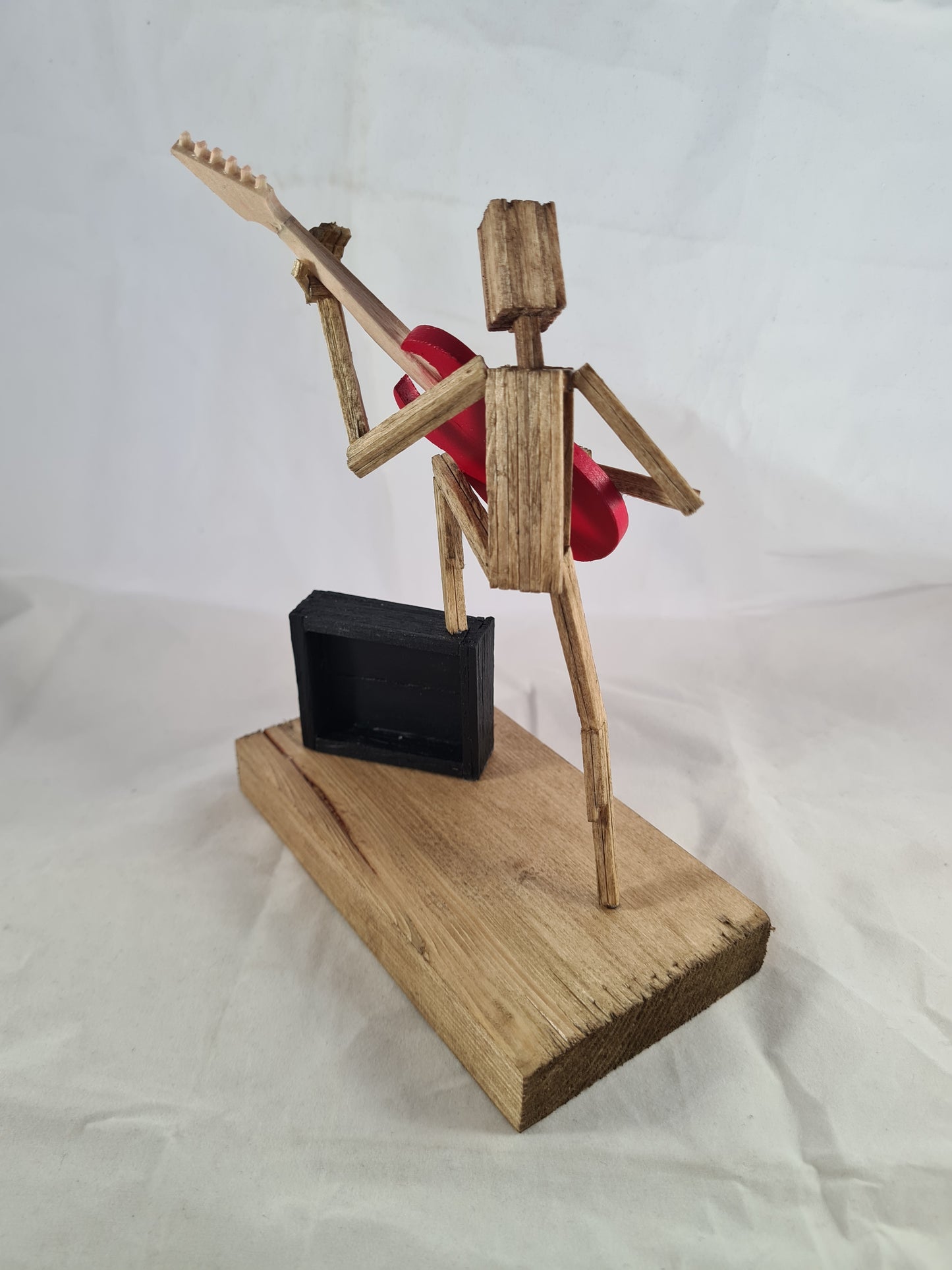 Raise Ya Leg For Rock - Handcrafted Wooden Matchstick Figures - Gifts, Ornaments and Decor By Tiggidy Designs