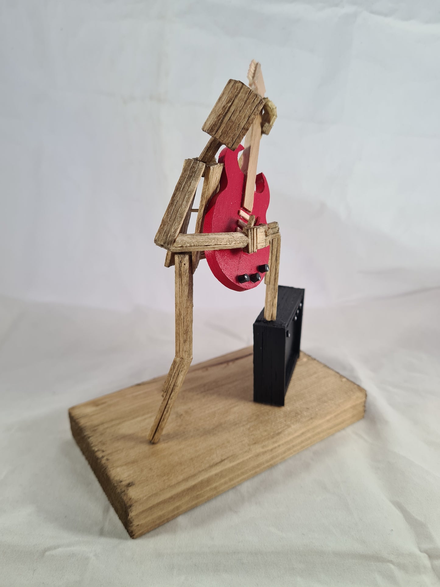 Raise Ya Leg For Rock - Handcrafted Wooden Matchstick Figures - Gifts, Ornaments and Decor By Tiggidy Designs