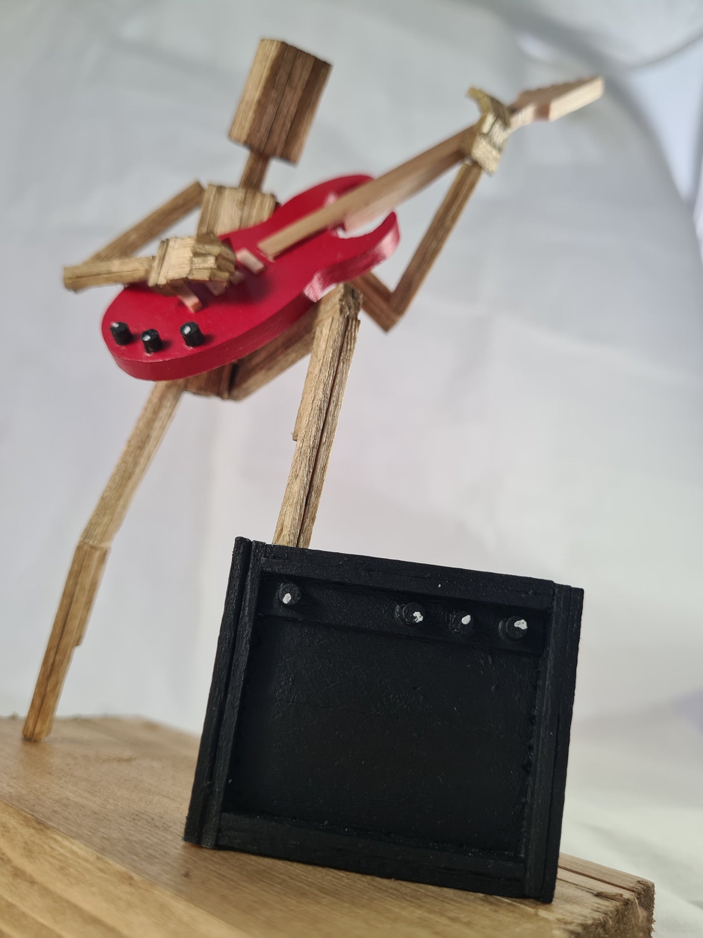 Raise Ya Leg For Rock - Handcrafted Wooden Matchstick Figures - Gifts, Ornaments and Decor By Tiggidy Designs