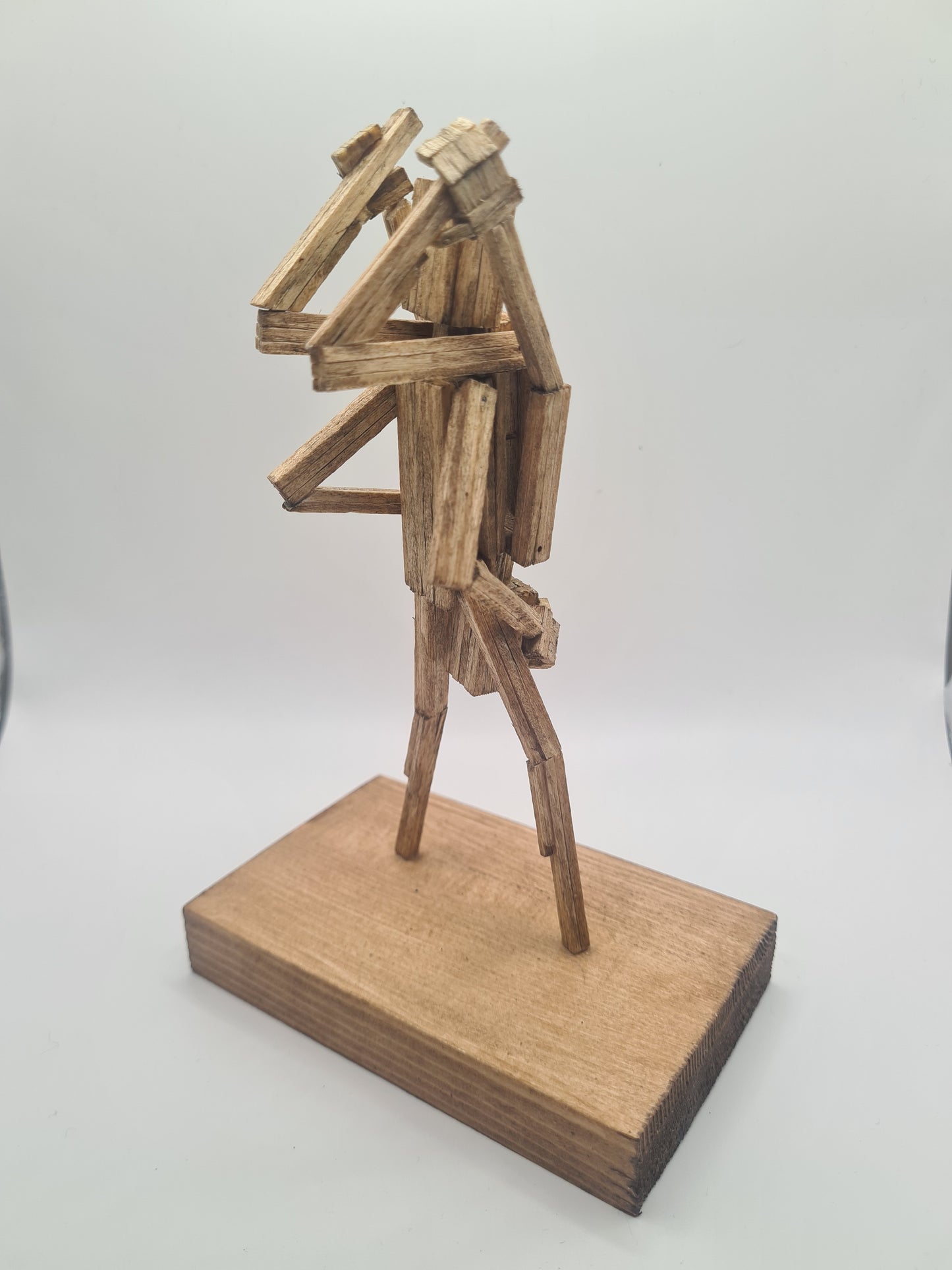 Standing 69 - Handcrafted Wooden Matchstick Figures - Gifts, Ornaments and Decor By Tiggidy Designs