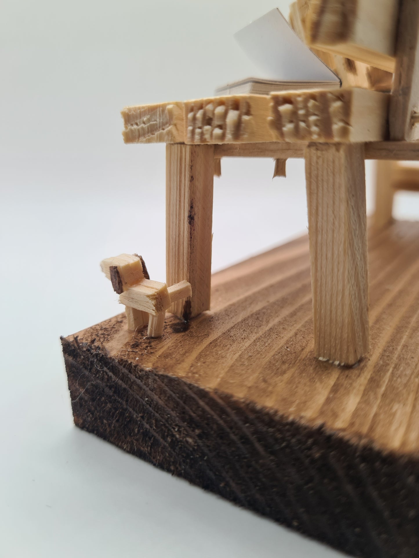Doggos Take Over The Bench - Handcrafted Wooden Matchstick Figures - Gifts, Ornaments and Decor By Tiggidy Designs