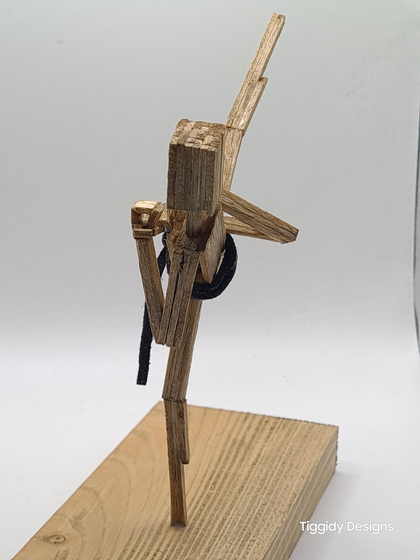 High Kick - Handcrafted Wooden Matchstick Figures - Gifts, Ornaments and Decor By Tiggidy Designs