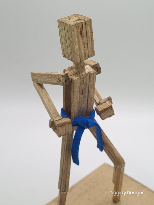 Sitting Stance - Handcrafted Wooden Matchstick Figures - Gifts, Ornaments and Decor By Tiggidy Designs