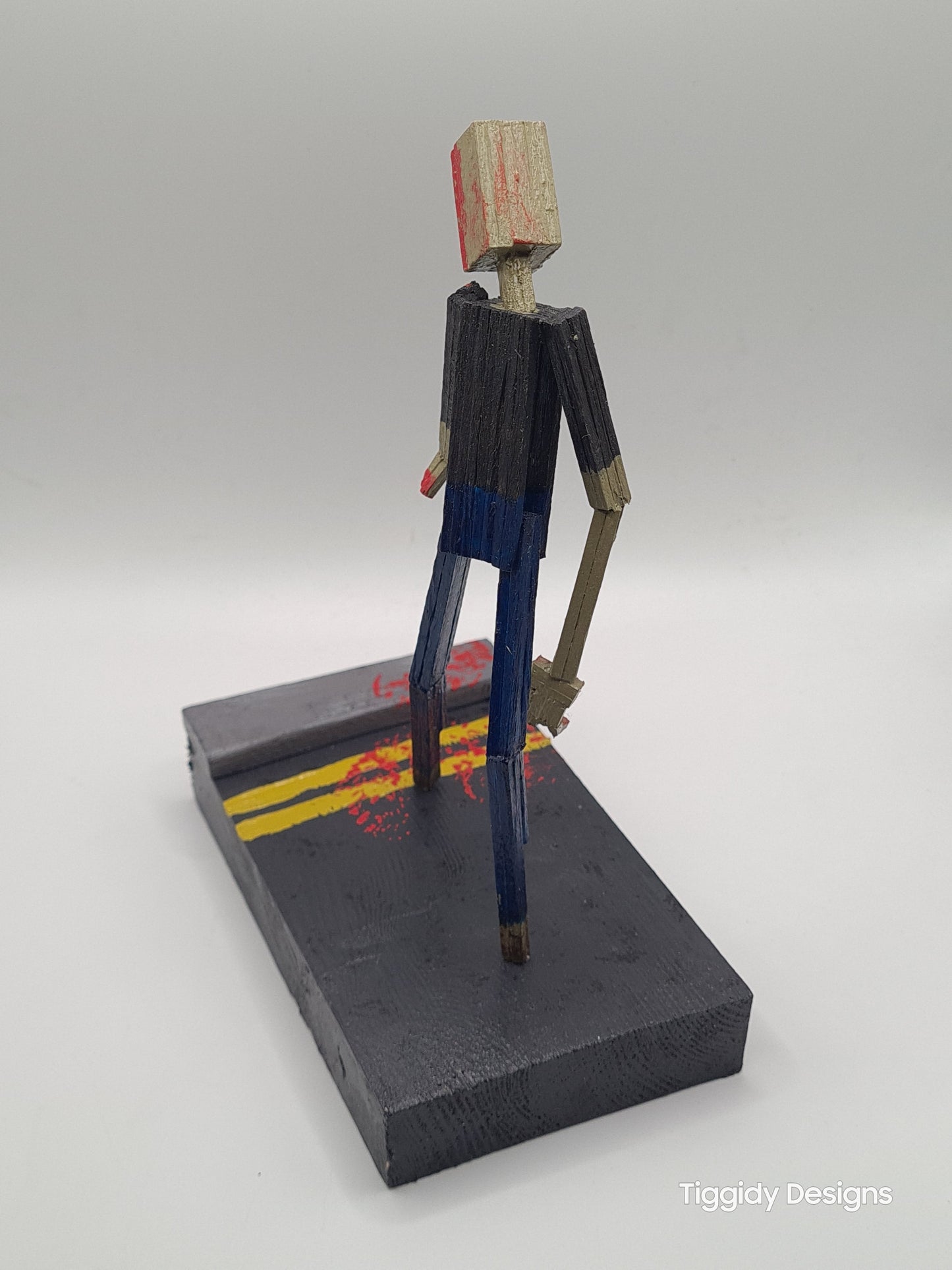 He's Armless -  Handcrafted Wooden Matchstick Figures - Gifts, Ornaments and Decor By Tiggidy Designs