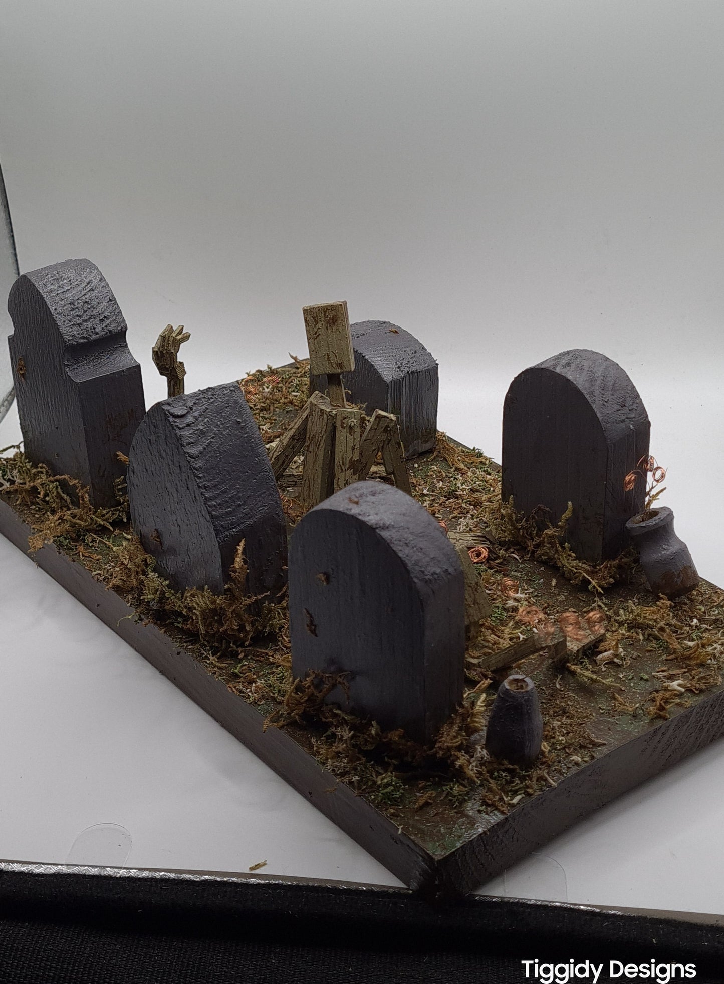 Graveyard -  Handcrafted Wooden Matchstick Figures - Gifts, Ornaments and Decor By Tiggidy Designs