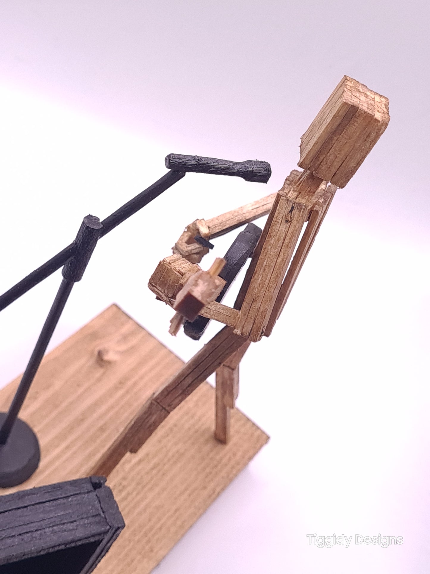 Ready To Rock On The Mic! - Handcrafted Wooden Matchstick Figures - Gifts, Ornaments and Decor By Tiggidy Designs