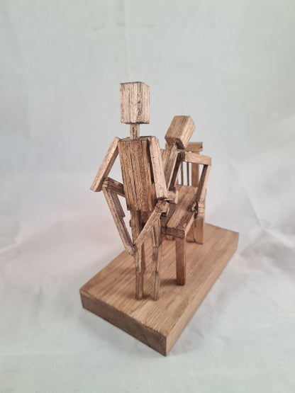 Table Service - Handcrafted Wooden Matchstick Figures - Gifts, Ornaments and Decor By Tiggidy Designs