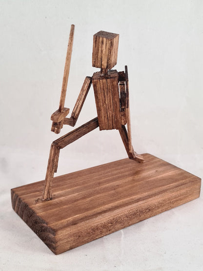 Warrior - Handcrafted Wooden Matchstick Figures - Gifts, Ornaments and Decor By Tiggidy Designs