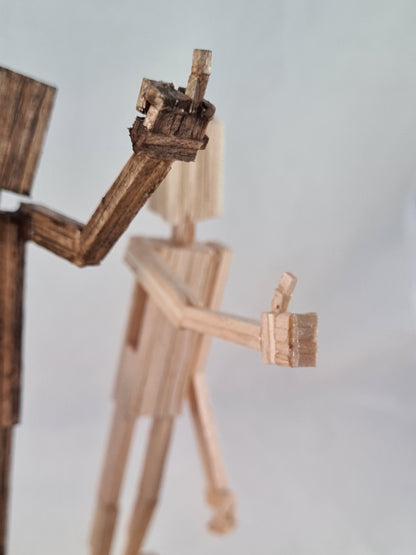 Hey, F**k You - Handcrafted Wooden Matchstick Figures - Gifts, Ornaments and Decor By Tiggidy Designs