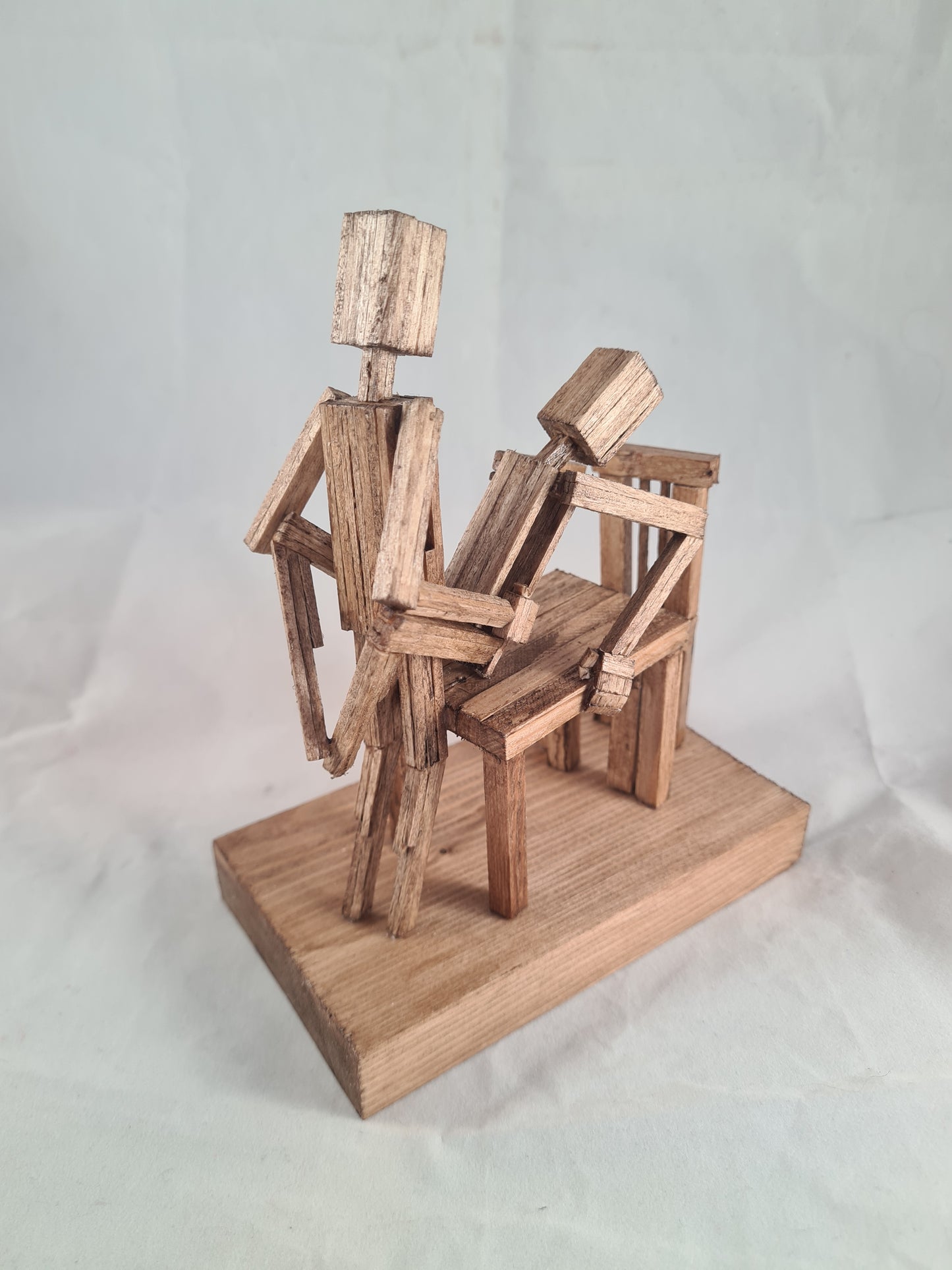 Table Service - Handcrafted Wooden Matchstick Figures - Gifts, Ornaments and Decor By Tiggidy Designs