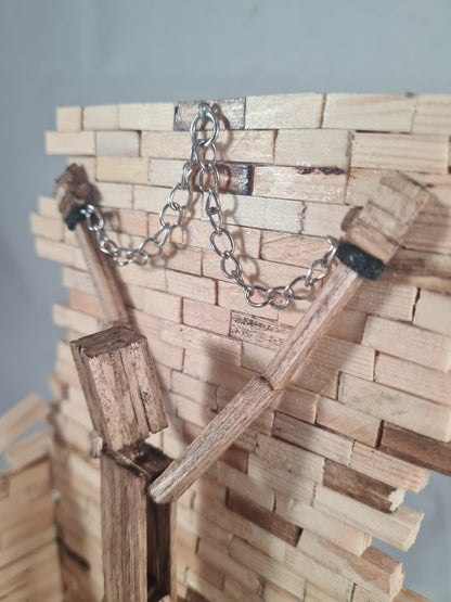 A Little Tied Up - Handcrafted Wooden Matchstick Figures - Gifts, Ornaments and Decor By Tiggidy Designs