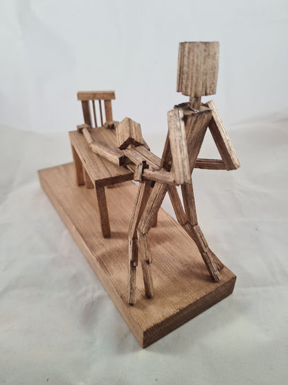 Table Top - Handcrafted Wooden Matchstick Figures - Gifts, Ornaments and Decor By Tiggidy Designs