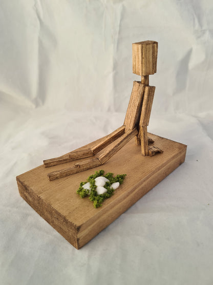 Cobra Pose - Handcrafted Wooden Matchstick Figures - Gifts, Ornaments and Decor By Tiggidy Designs
