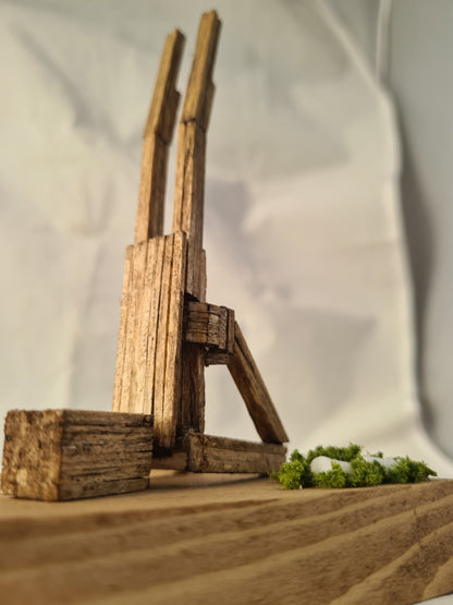 Shoulder Stand  - Handcrafted Wooden Matchstick Figures - Gifts, Ornaments and Decor By Tiggidy Designs