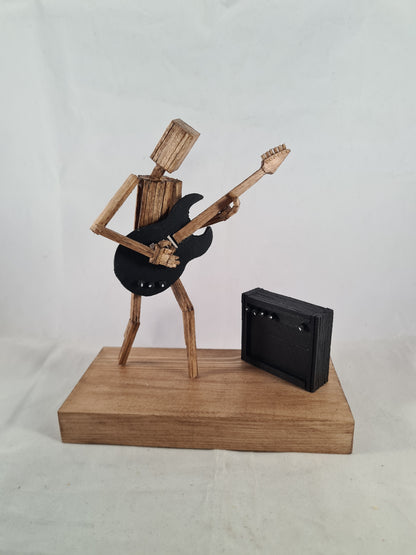 Ready To Rock! - Handcrafted Wooden Matchstick Figures - Gifts, Ornaments and Decor By Tiggidy Designs